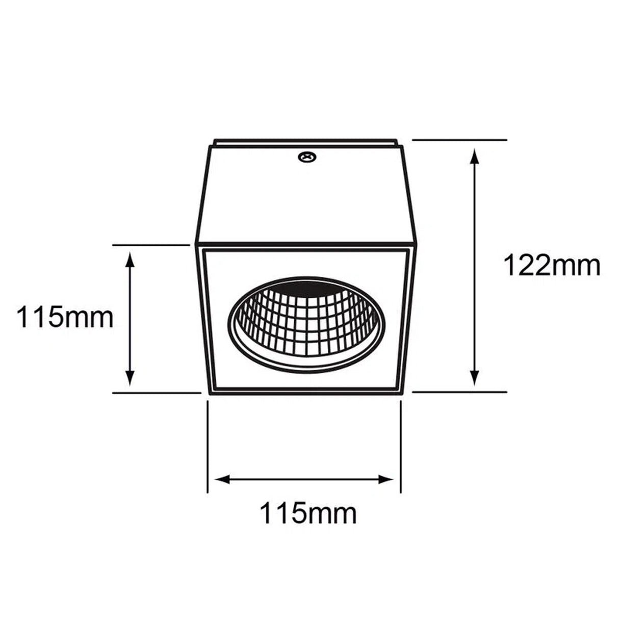 LAMPARA SPOT LED DE SOBREPONER 20 W LUZ CALIDA BRILLANTE DIRIGIBLE ATENUABLE