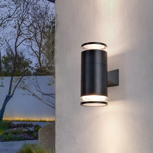 LUMINARIO EXT MURO LED 20W 30K NEGRO