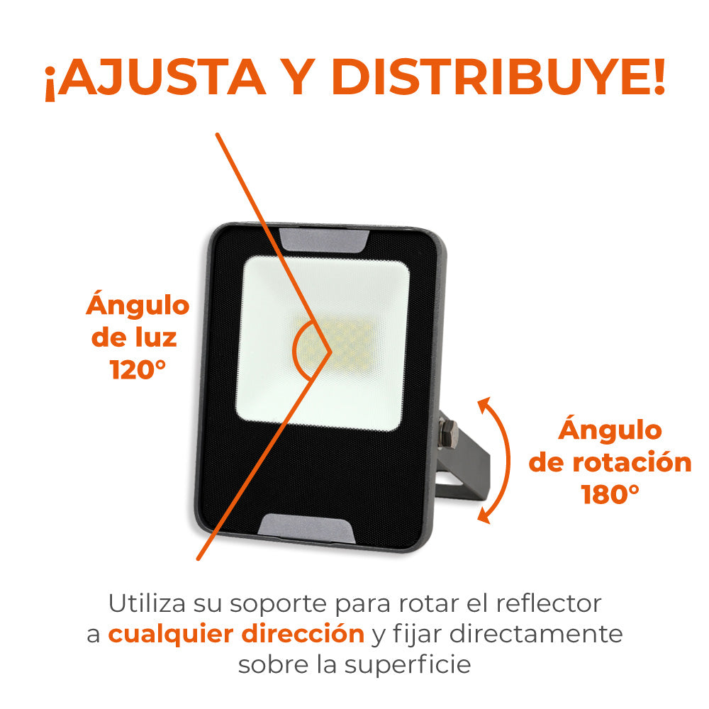 REFLECTOR LED EXT 20W 100-277V 3000K 1700LM NEGRO TECNOLITE ***TECNOLITE HAE***