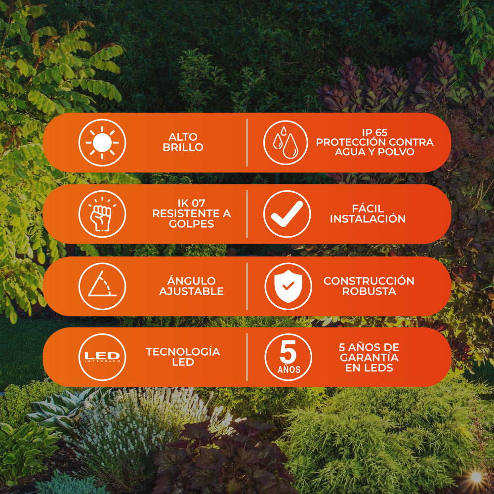 REFLECTOR LED EXT 20W 100-277V 3000K 1700LM NEGRO TECNOLITE ***TECNOLITE HAE***