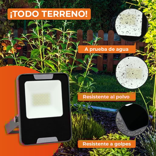 REFLECTOR LED EXT 20W 100-277V 3000K 1700LM NEGRO TECNOLITE ***TECNOLITE HAE***
