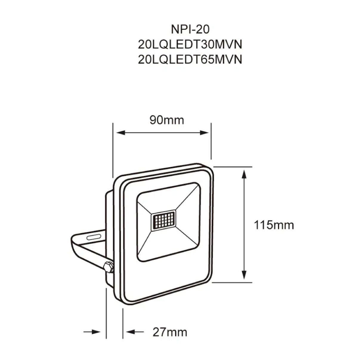 REFLECTOR LED TECNOLITE ZIBAL II 20W LUZ DE DÍA IP65 NO ATENUABLE LED INTEGRADO *** EXHIBIDO ***