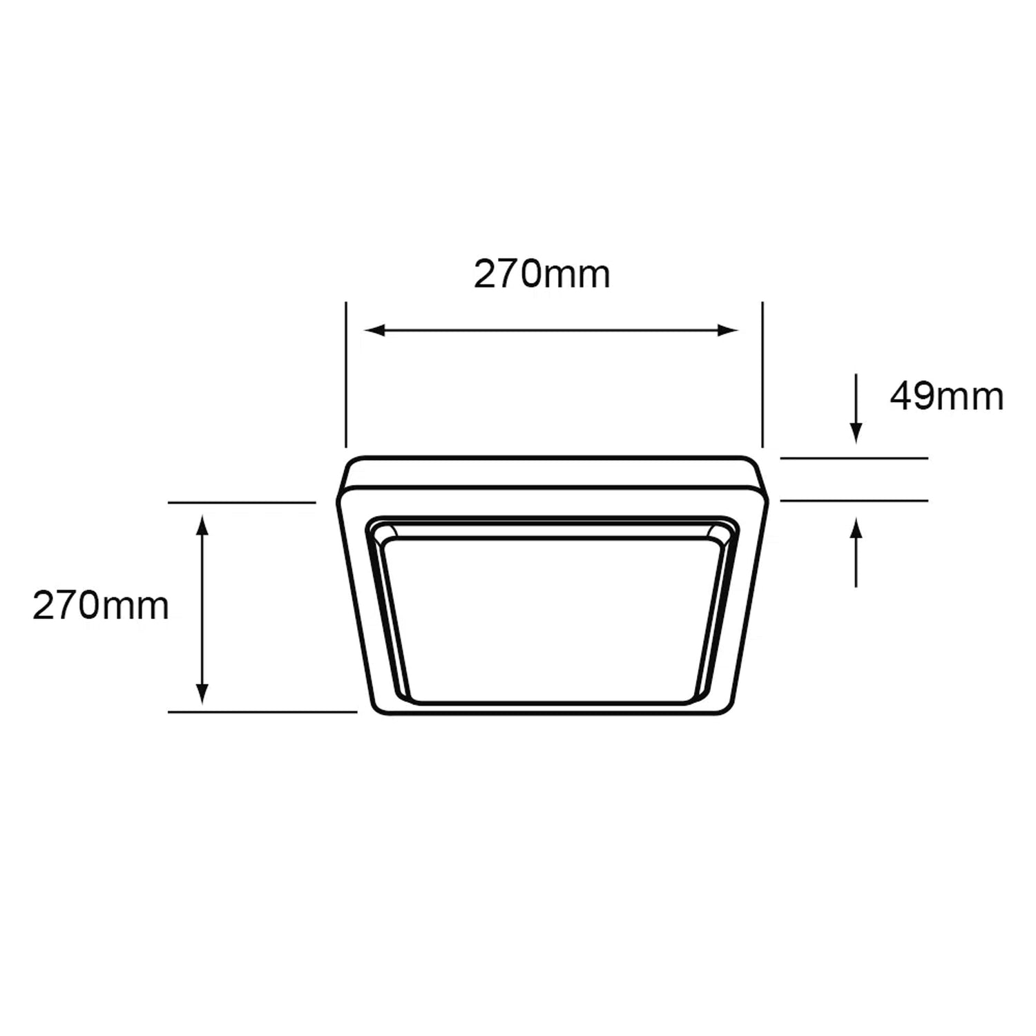 LÁMPARA DE INTERIOR LED NASHIRA III TECNOLITE PARA SOBREPONER 20W LUZ DE DÍA