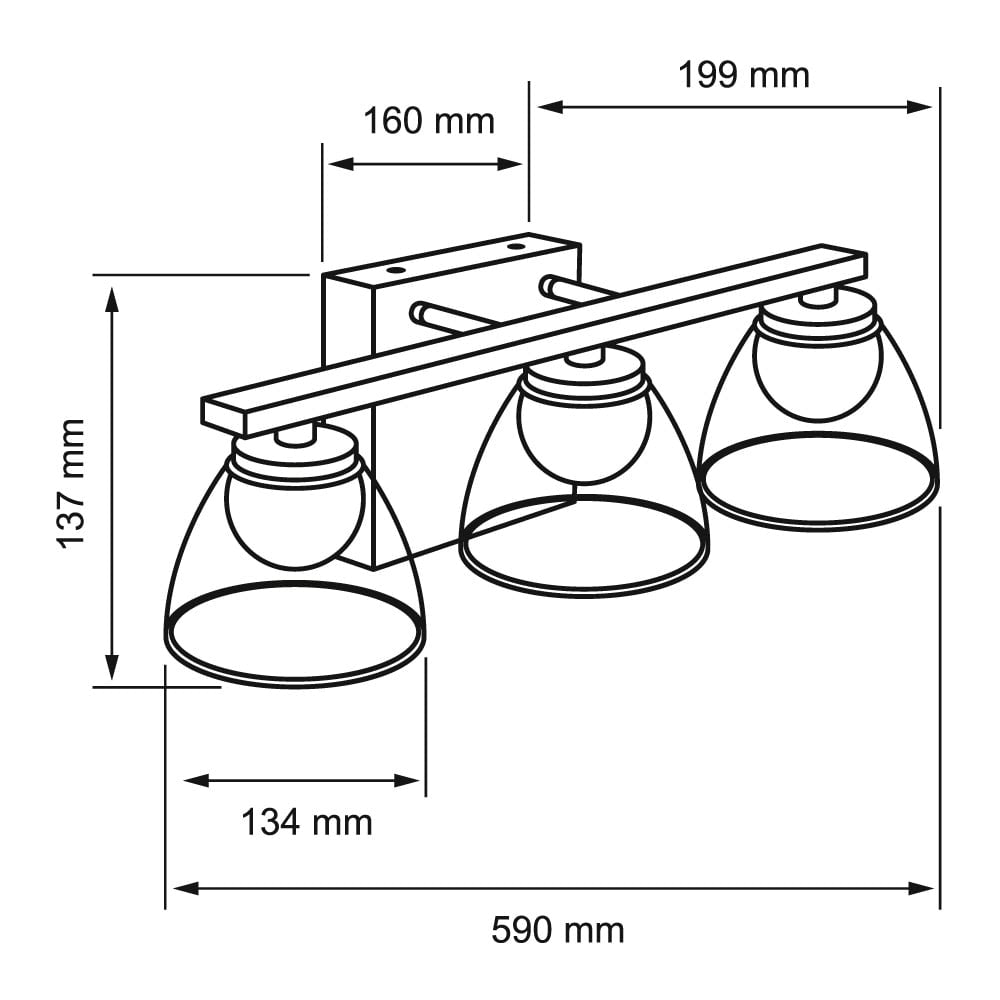 LAMPARA ARBOTANTE LED 20W LUZ CALIDA BRILLANTE SOBREPONER NO ATENUABLELED INTEGRADO