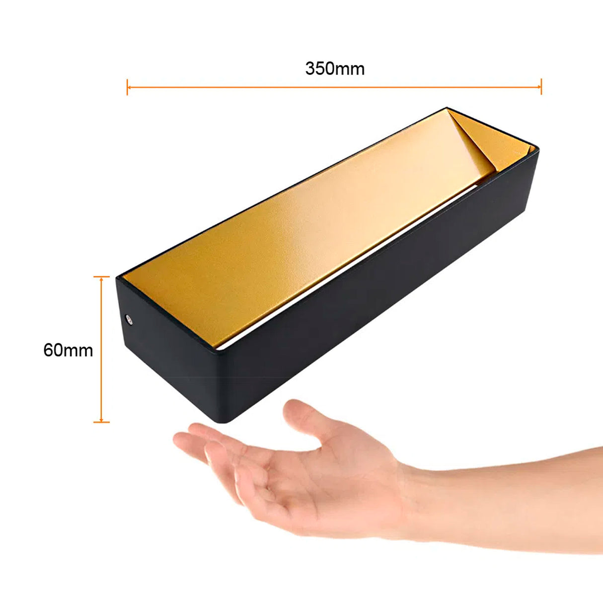 LÁMPARA DE INTERIOR LED GRUIS TECNOLITE PARA SOBREPONER 20W LUZ SUAVE CÁLIDA ORO