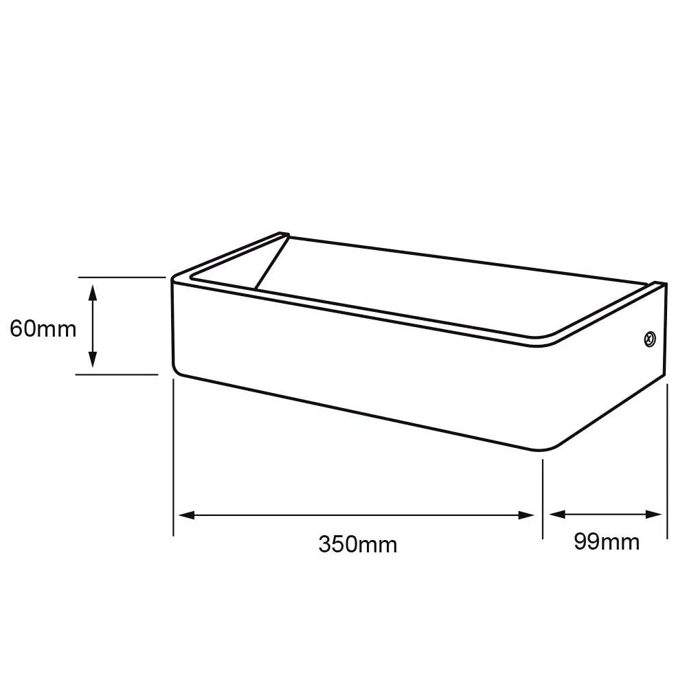 LAMPARA DE PARED ARBOTANTE LED 20 W LUZ CALIDA BRILLANTE INTERIORES NO ATENUABLE LED INTEGRADO 20TLLED408MV30N