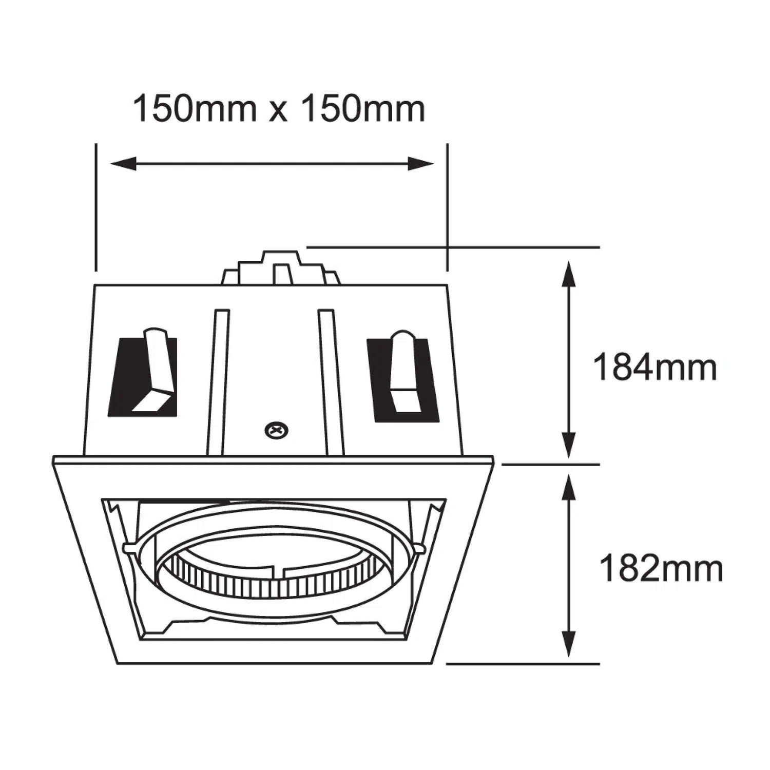 LÁMPARA EMPOTRABLE TECNOLITE LUYTEN I DIRIGIBLE BASE E27 BLANCO ***TECNOLITE HAE***