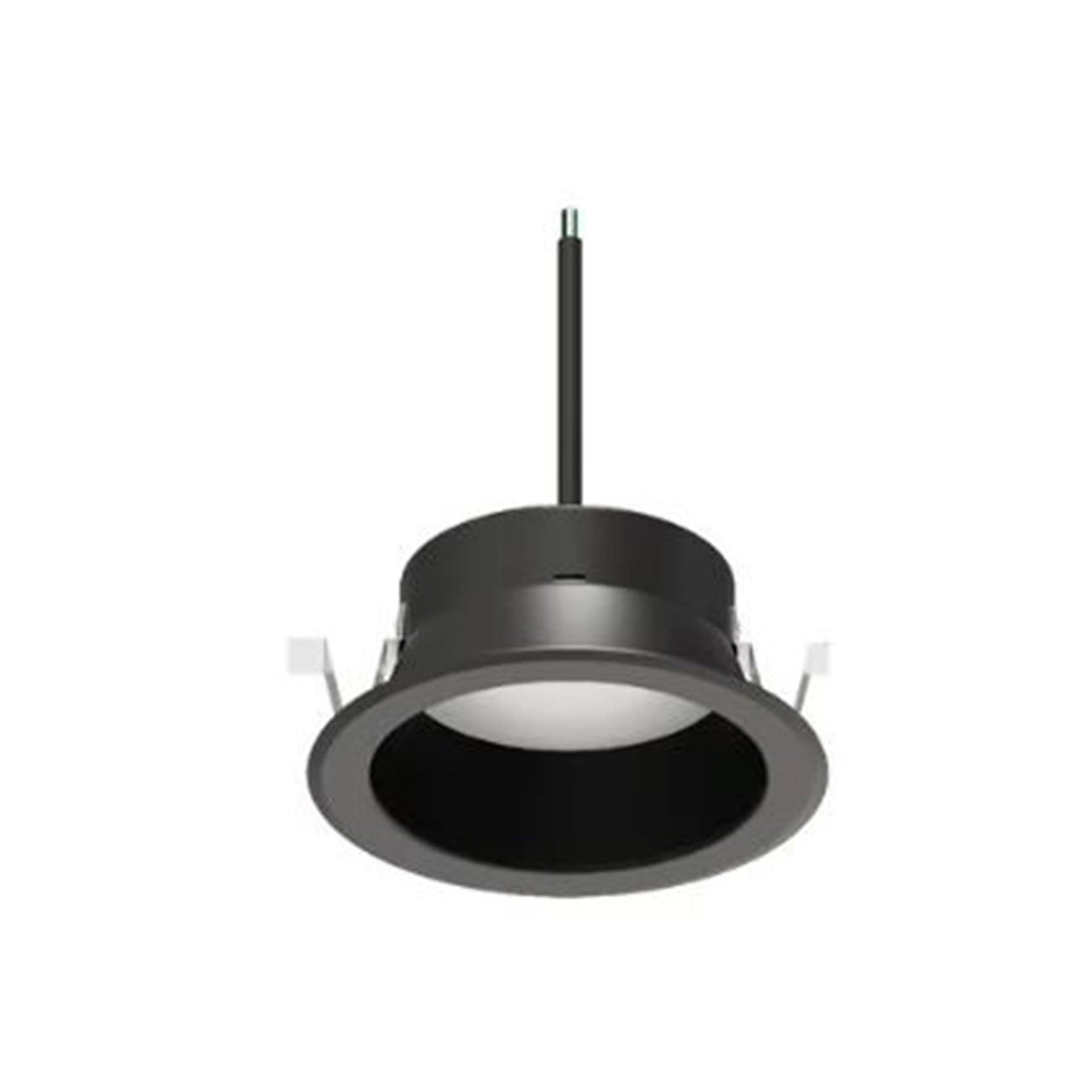 LUMINARIO INT. EMPOT. TECHO 20W/100-277V. 3000K NEGRO LUZ SUAVE CALIDA KAMUY