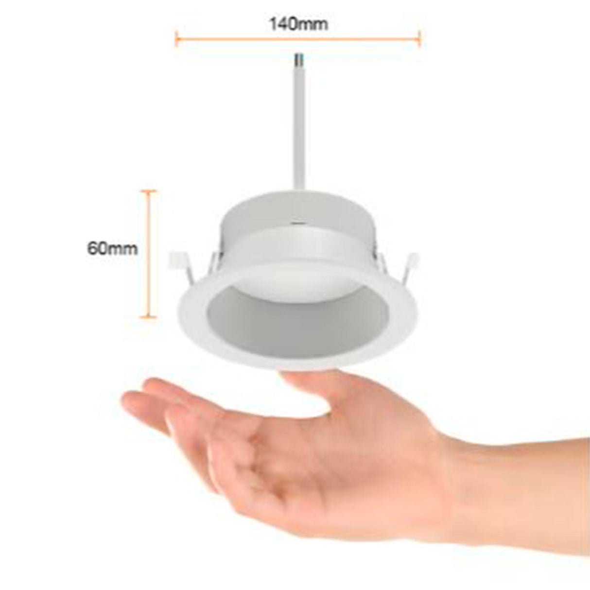 LUMINARIO INT. EMPOT. TECHO 20W/100-277V. 6500K BLANCO L.D. KAMUY