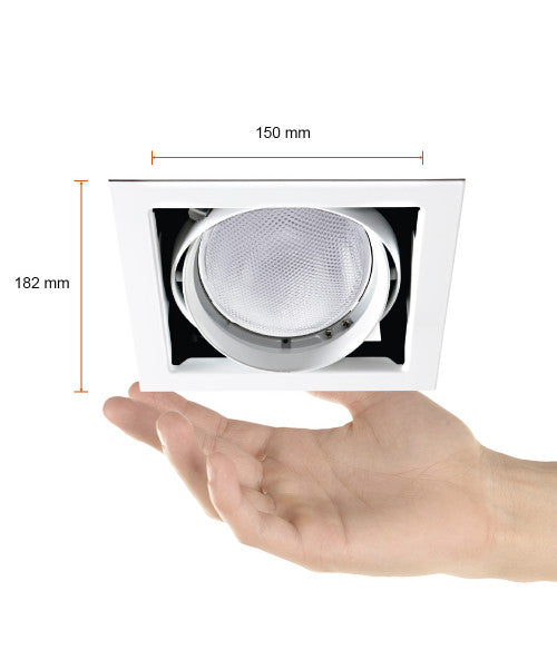 LÁMPARA EMPOTRABLE TECNOLITE LUYTEN I DIRIGIBLE BASE E27 BLANCO ***TECNOLITE HAE***