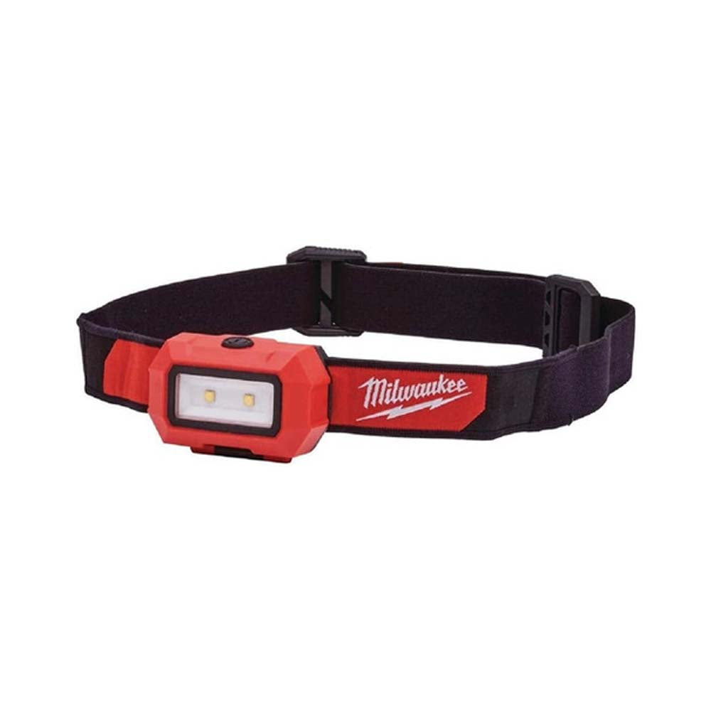 LINTERNA PARA CASCO / CABEZA 300 LUMENES 4 CLIPS PARA CASCO 3 BATERIAS AAA MILWAUKEE