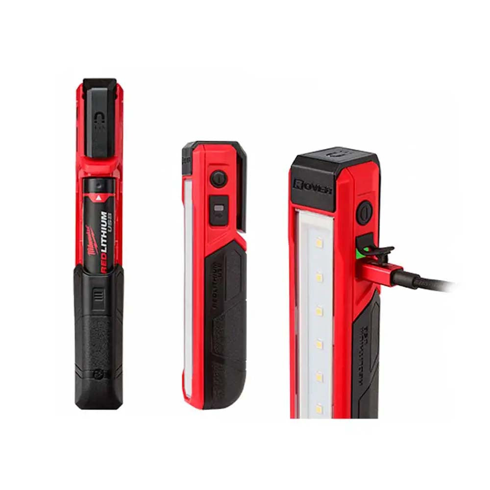 LINTERNA DE MANO / BOLSILLO MAGNETICA LED 445 LUMENES RECARGABLE USB REDLITHIUM 1 BATERIA USB REDLITHIUM CABLE USB MILWAUKEE *** OFRECER 15143 ***