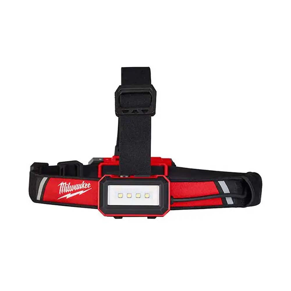 LINTERNA PARA CASCO / CABEZA PERFIL BAJO 600 LUMENES RECARGABLE USB REDLITHIUM BATERIA USB REDLITHIUM CABLE USB 4 GANCHOS PARA CASCO UNIVERSALES MILWAUKEE