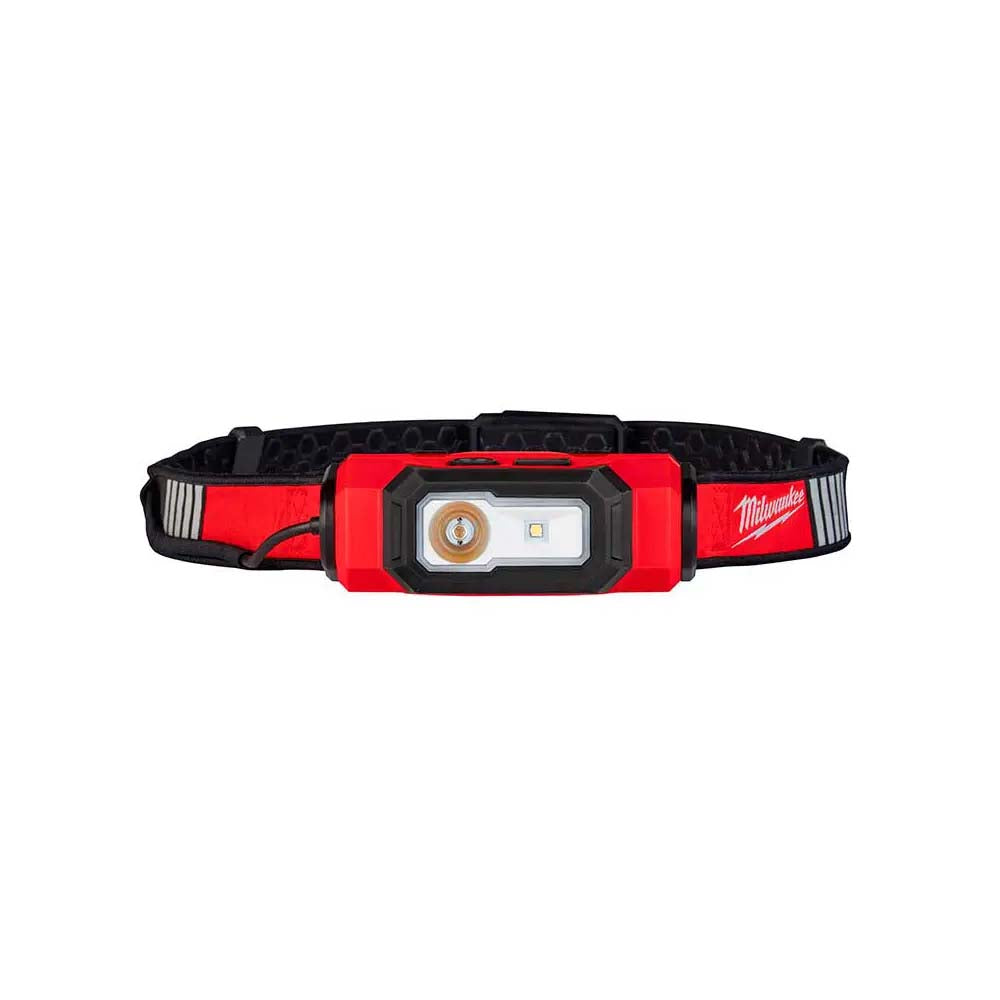 LINTERNA PARA CASCO BEACON 600 LUMENES RECARGABLE USB REDLITHIUM BATERIA USB REDLITHIUM CABLE USB C 4 GANCHOS UNIVERSALES PARA CASCO MILWAUKEE