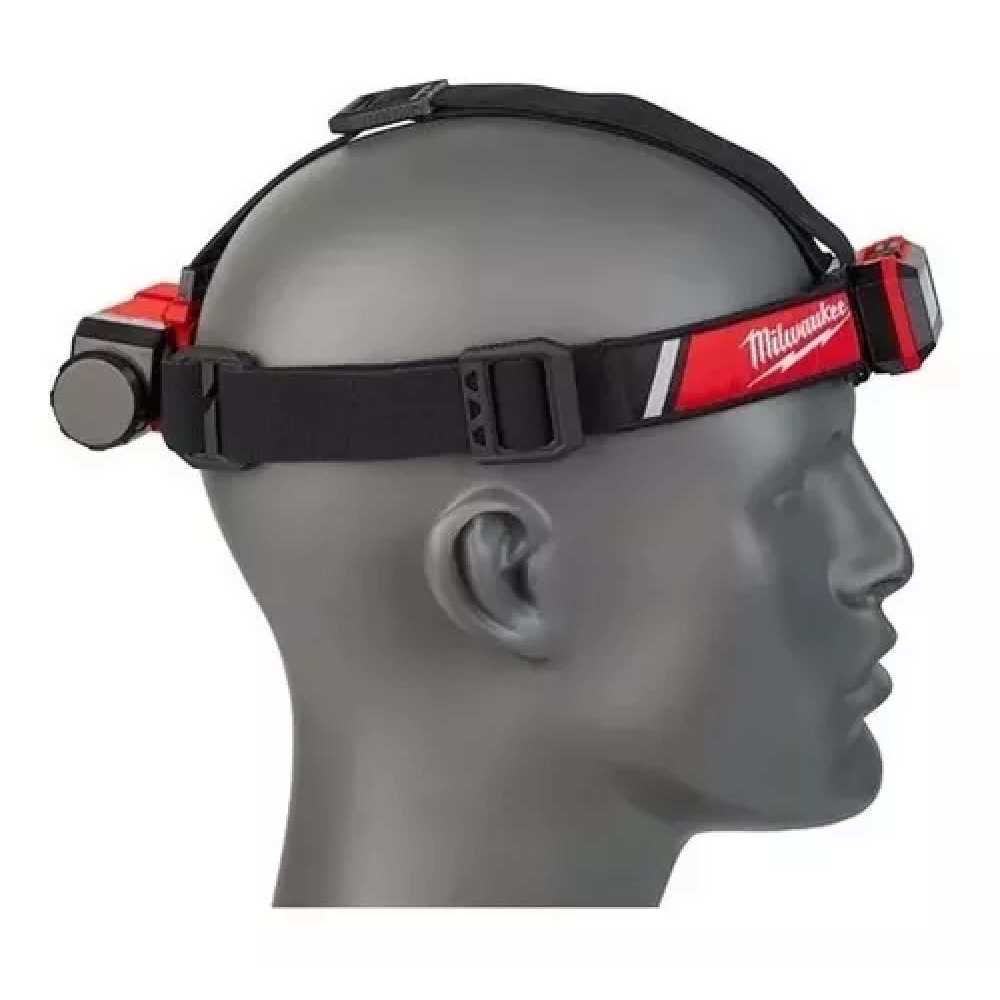 LINTERNA PARA CASCO 600 LUMENES RECARGABLE USB REDLITHIUM BATERIA USB REDLITHIUM CABLE USB C 4 CLIP PAREA CASCO MILWAUKEE