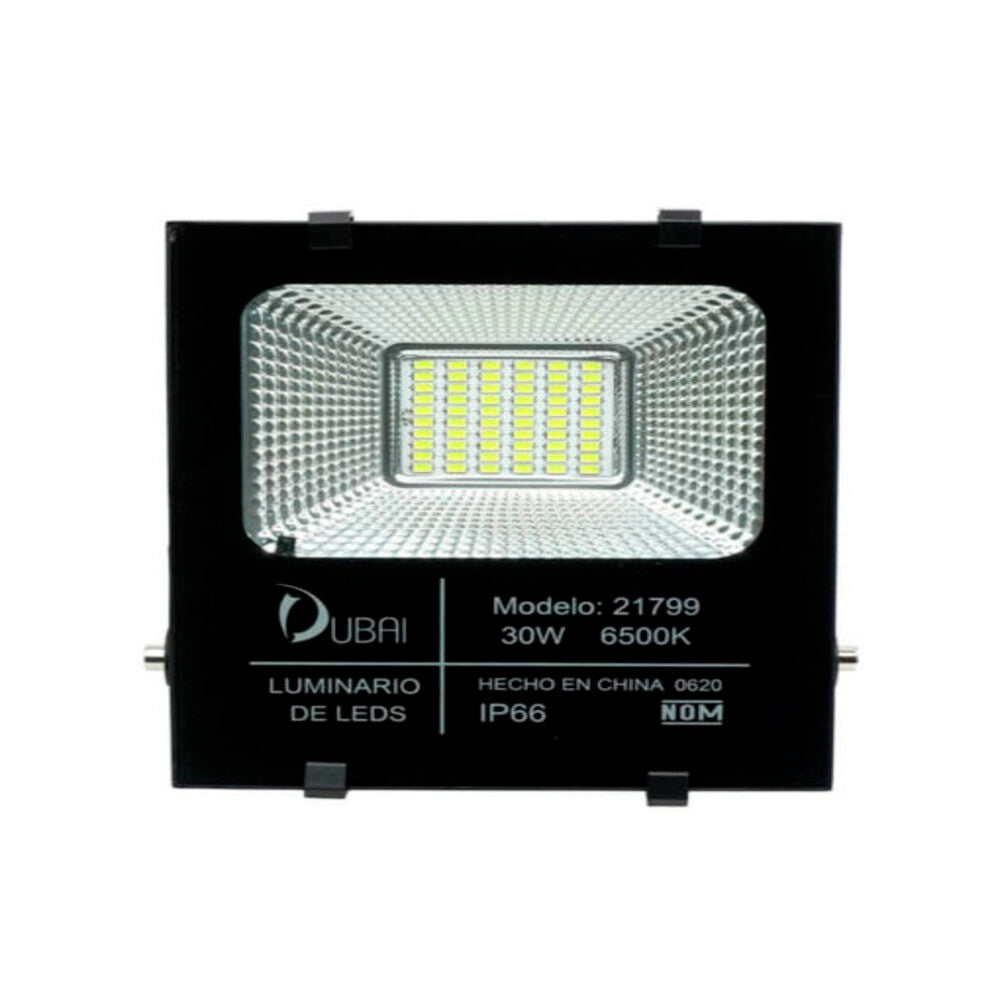 REFLECTOR CON PANEL SOLAR 30W 6500K IP60 MCA DUBAI***SIN T.E***