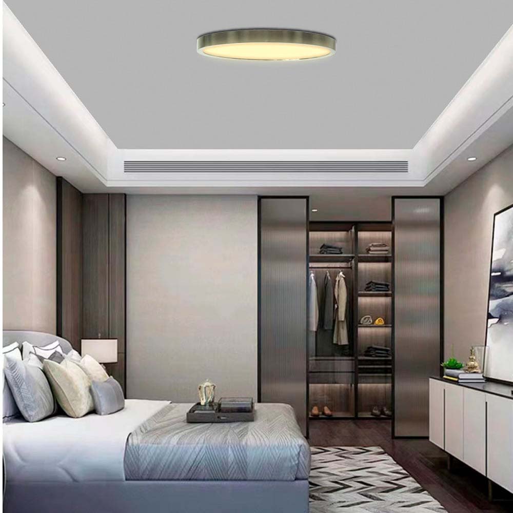 LUMINARIO INT SOBREPONER TECHO LED 21W CCT NIQUEL