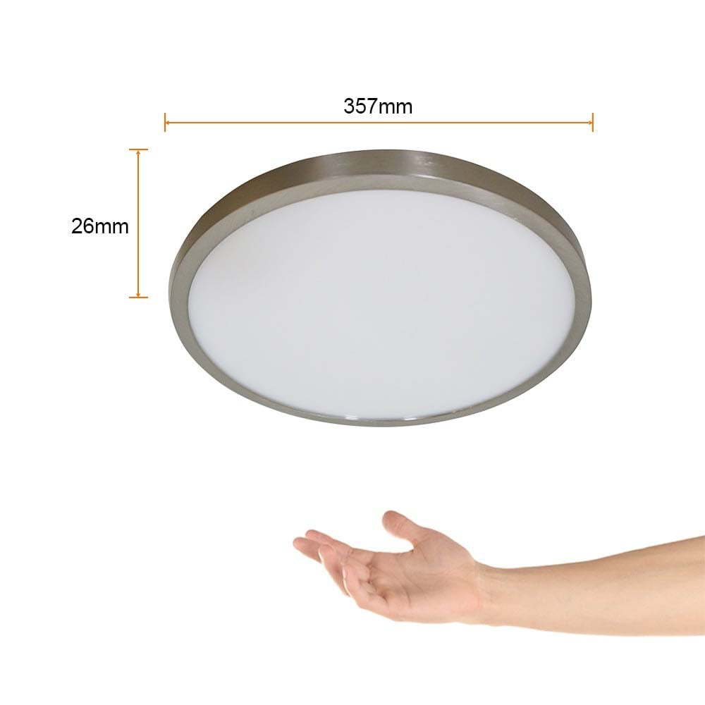 LUMINARIO INT SOBREPONER TECHO LED 21W CCT NIQUEL