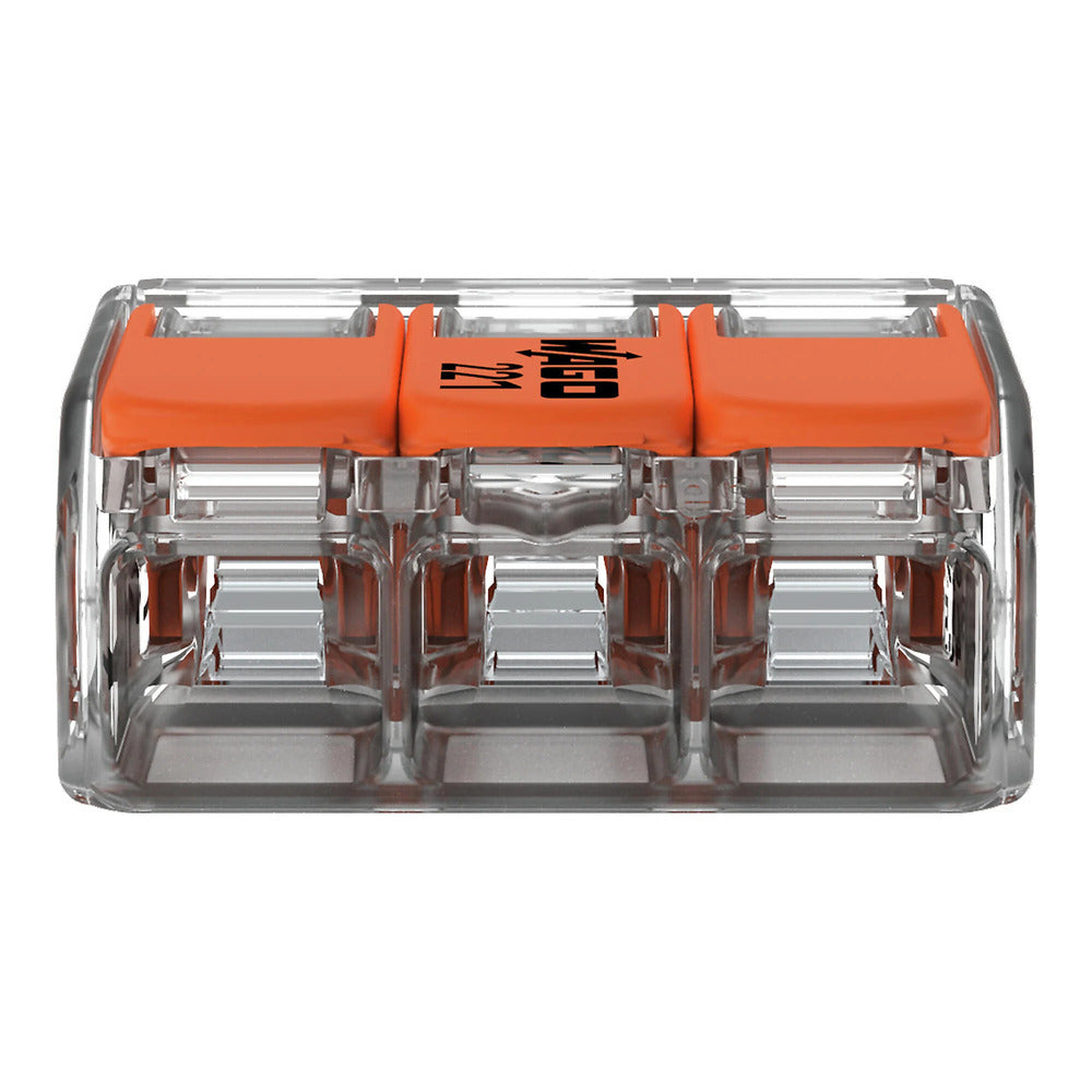 CONECTOR DE EMPALME 3 CONDUCTORES C/PALANCAS DE OPERACION CAL 12 AWG