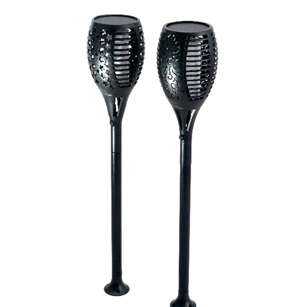 ESTACA LAMPARA JARDIN SOLAR 400LM 5W 2 PZAS RGB DUBAI GOOD WILL