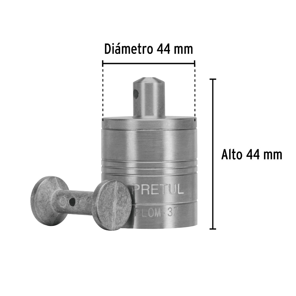 PLOMADA #3 DE ZINC PRETUL