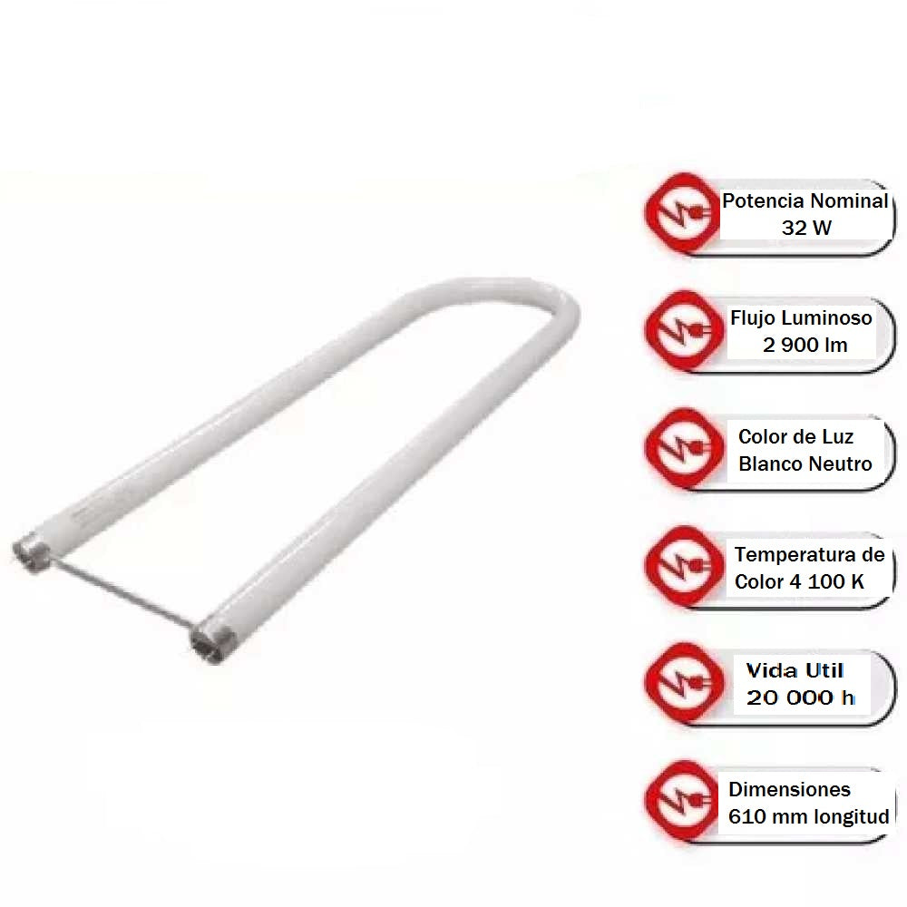 LÁMPARA FLUORESCENTE LEDVANCE CURVALUME BASE G13 32W