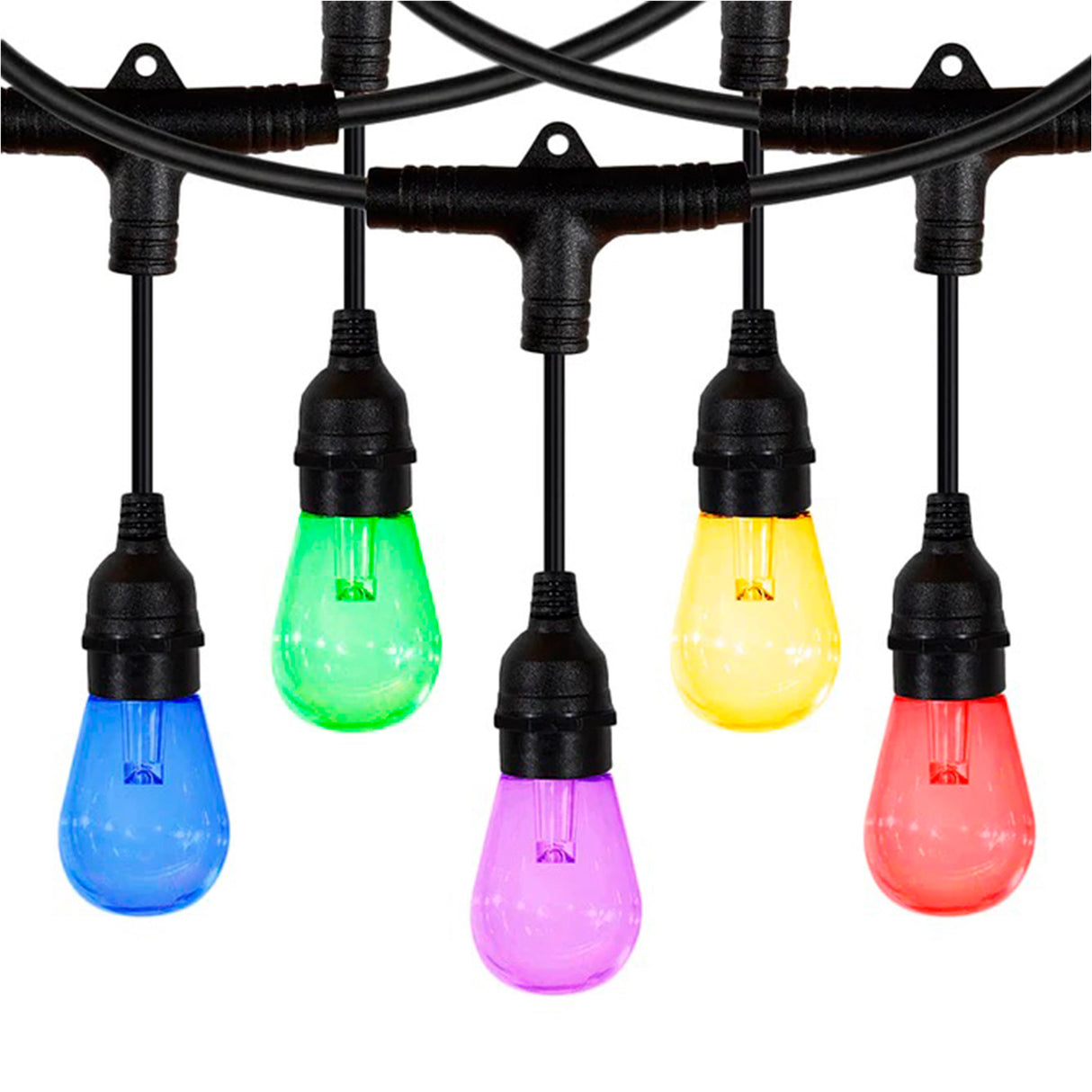 TIRA LED 12 LUCES CADENA 10W IMPERMEABLE RGB