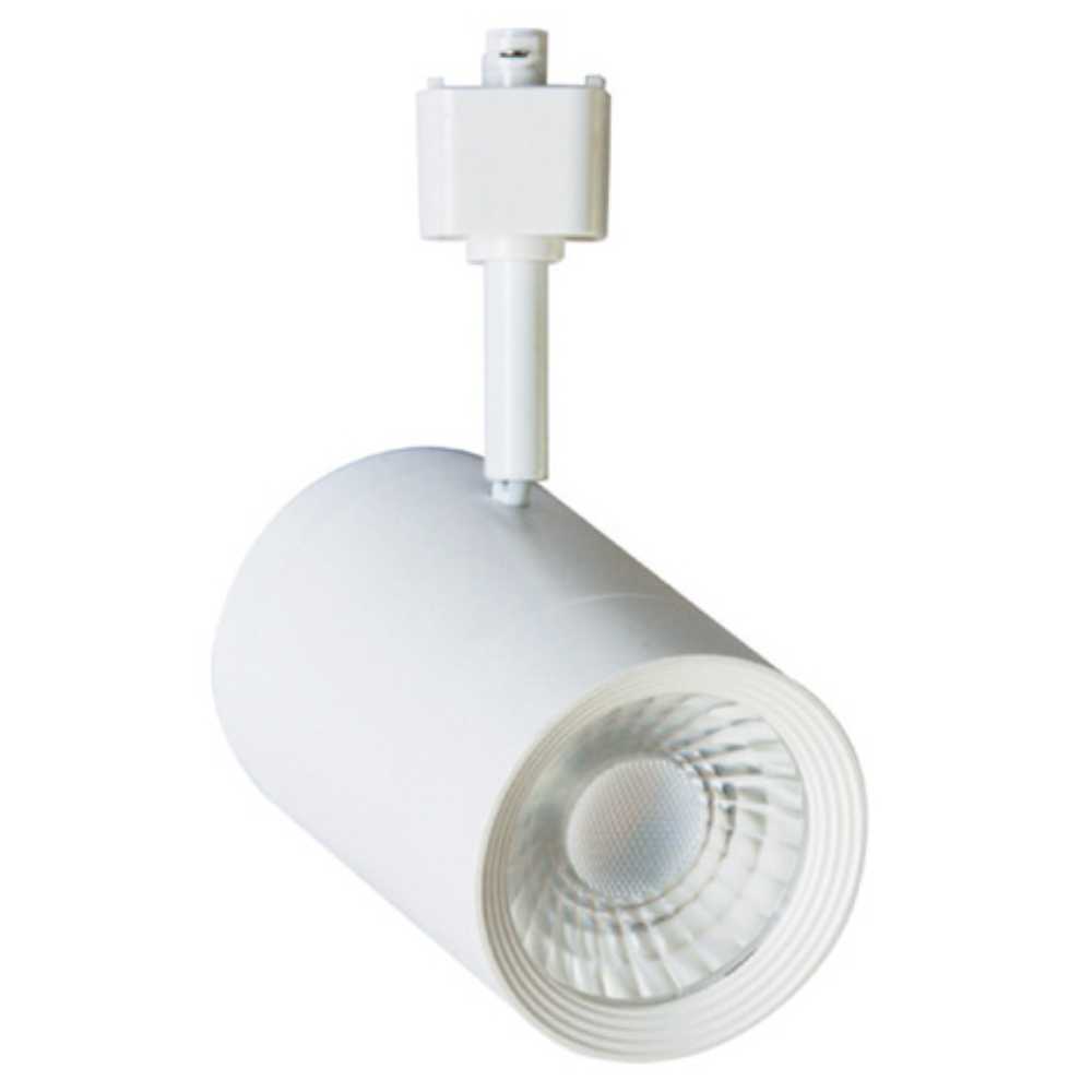 SPOT DE RIEL LED INDUS I TECNOLITE DIRIGIBLE DE INTERIOR 22W LUZ SUAVE CÁLIDA BLANCO