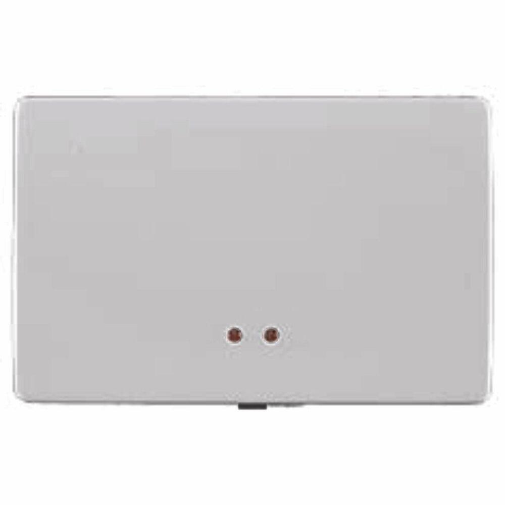 APAGADOR SENCILLO CON VISOR 3 MODULOS PLATINO STATUS METALIZADO ***HAE2025***