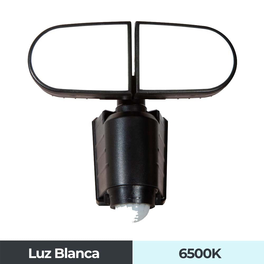 REFLECTOR SOLAR LED DOBLE CON SENSOR MOVIMIENTO 8W IP44 6500K