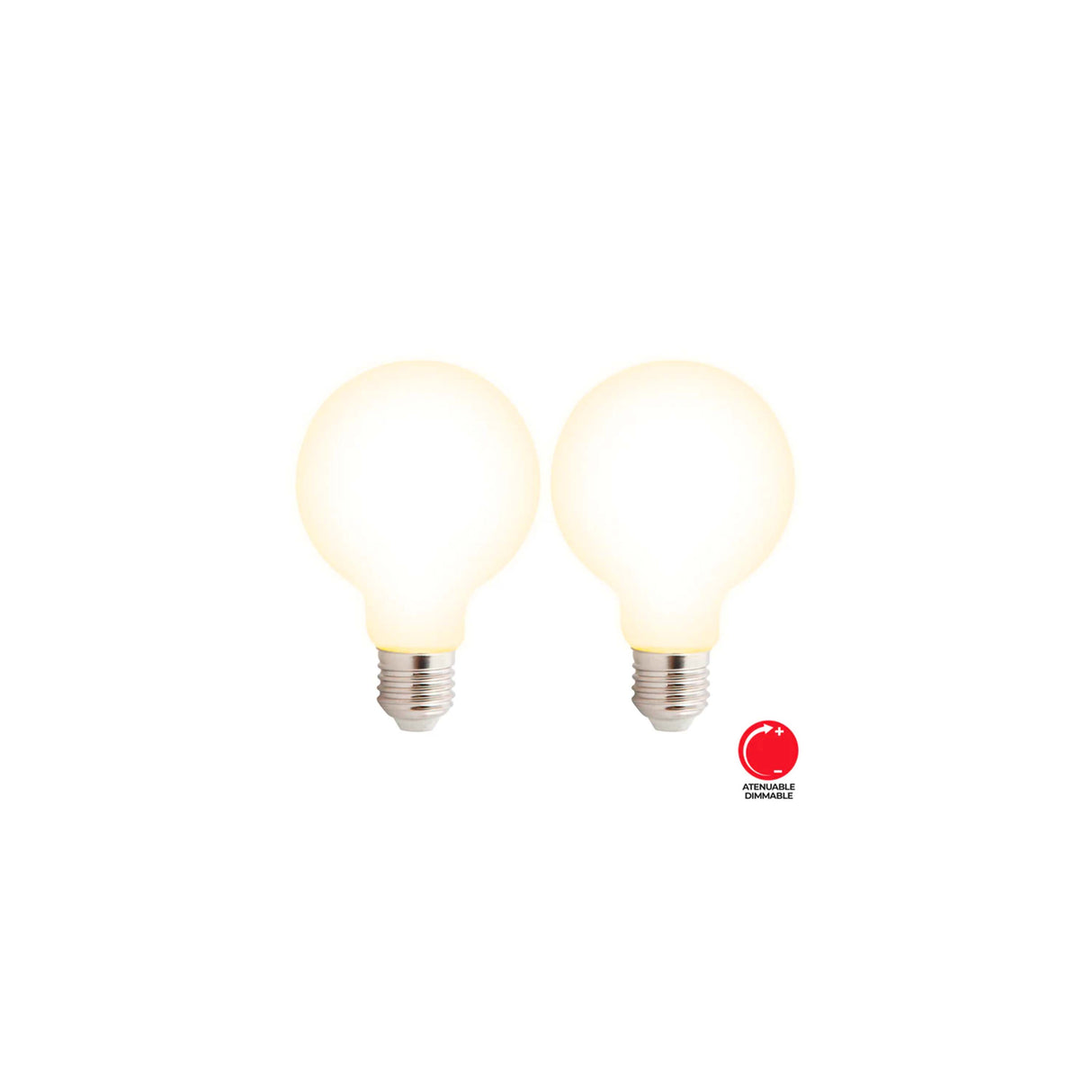 FOCO LED FILAMENTO G80 E27 5W ATENUABLE (2 PACK) *** HA. LUMI ***