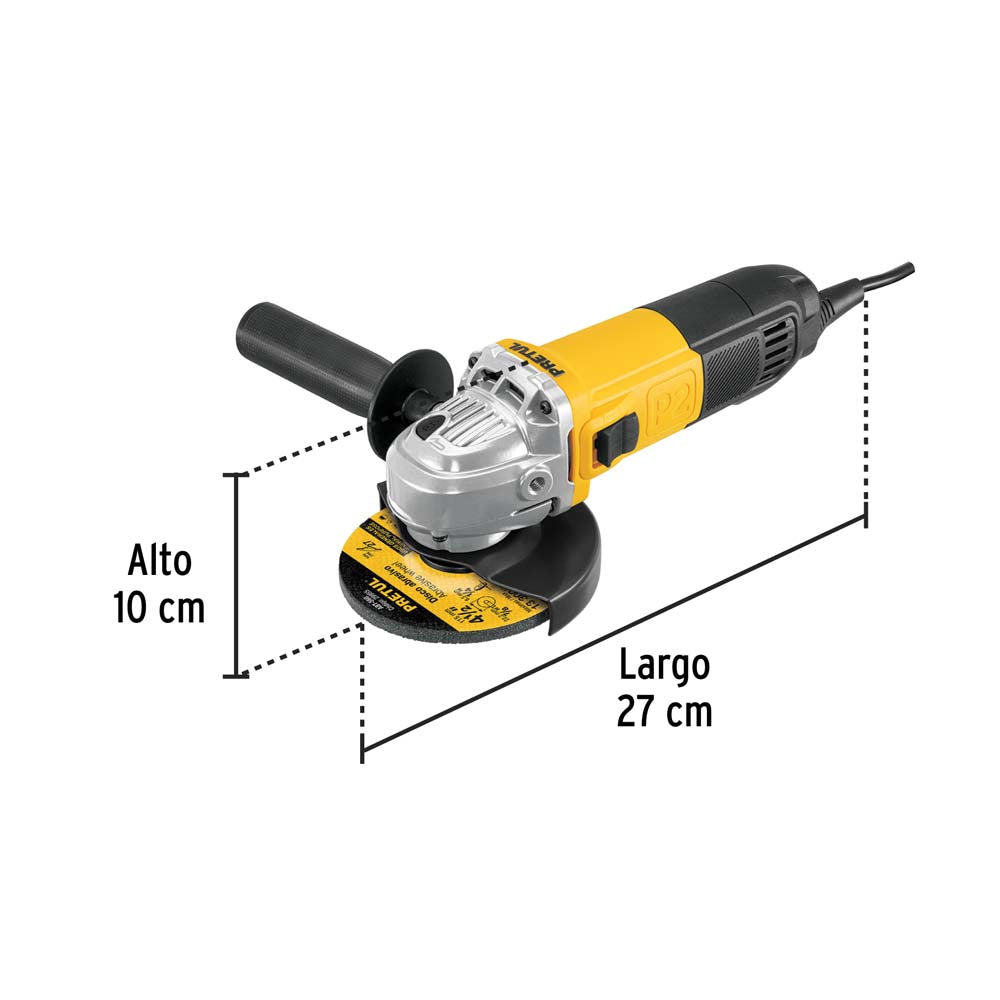ESMERILADORA ANGULAR 4-1/2" 700 W PRETUL