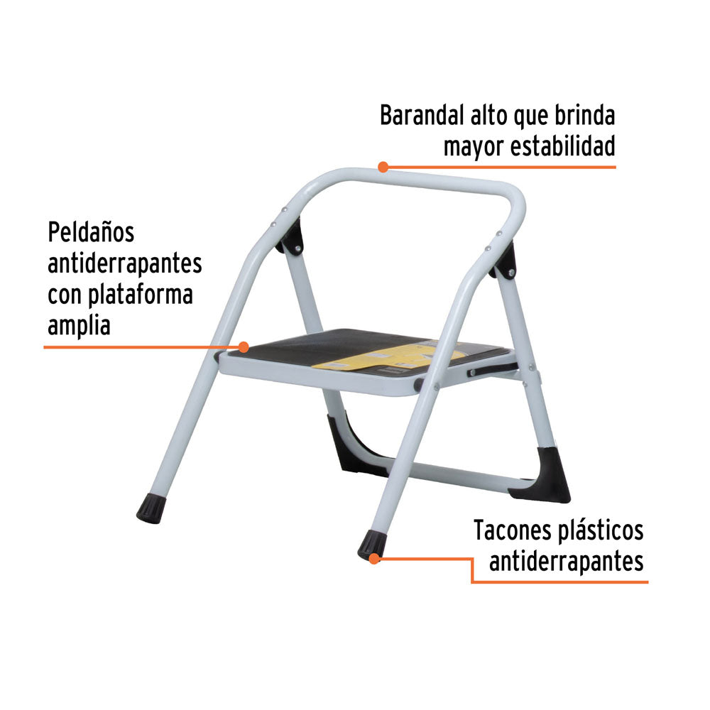ESCALERA TUBULAR PLEGABLE 1 PELDAÑO PRETUL ***HAE2025***