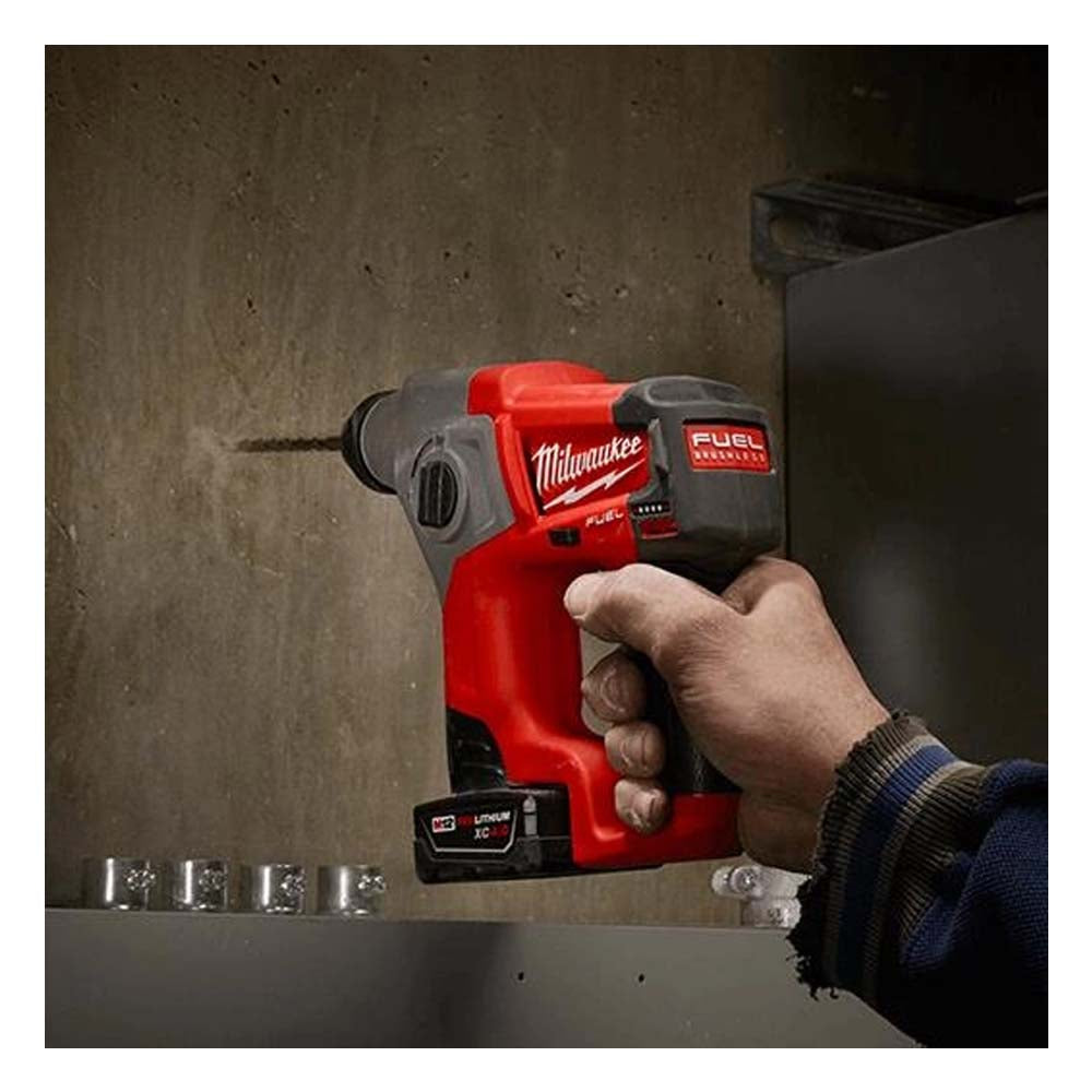 KIT ROTOMARTILLO SDS PLUS 5/8" M12 INCLUYE BATERIA 12 VOLTS REDLITHIUM ION CAPACIDAD EXTENDIDA 4AMP M12 1 CARGADOR DE BATERIA REDLITHIUM DE IONES DE LITIO M12 MILWAUKEE***HAE2025***