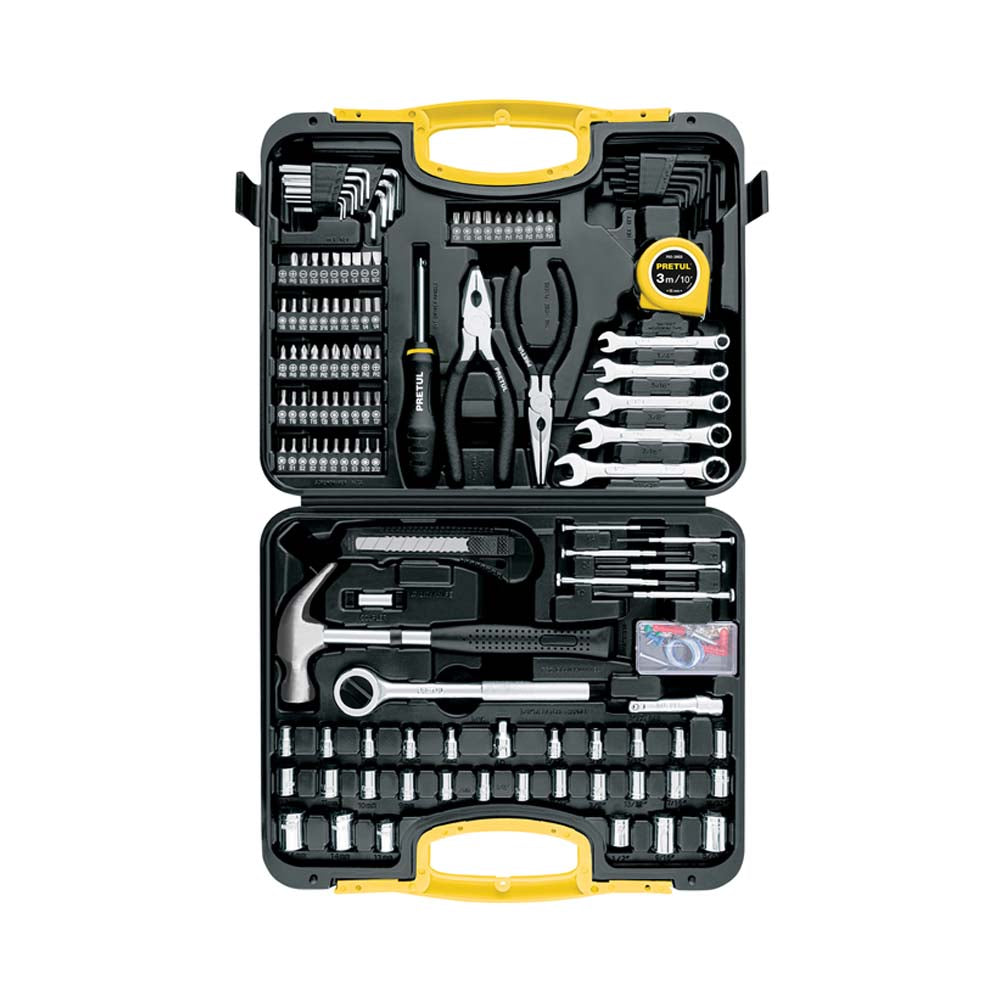 JGO. 133 HERRAMIENTAS CUADRO 1/4" Y 3/8" P/MECANICO C/ESTUCHE SET-133 24223 TRUPER PRETUL