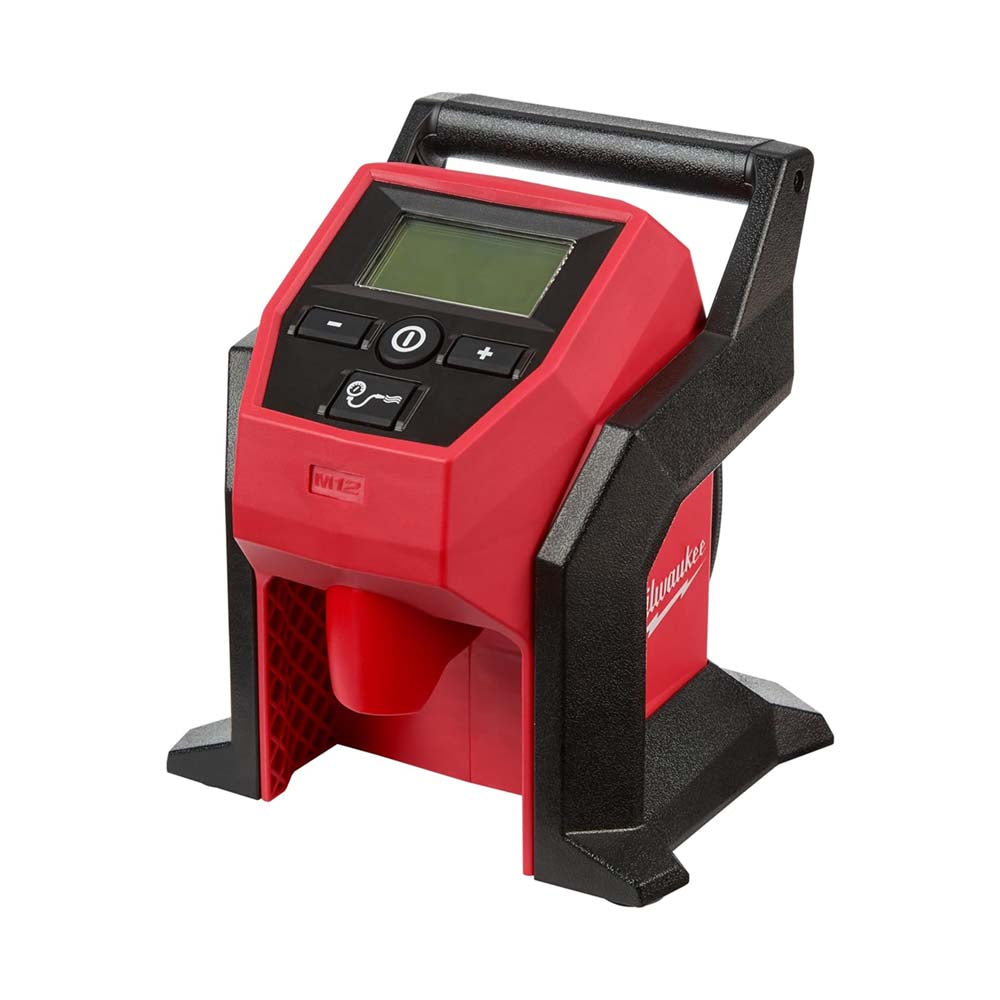 INFLADOR COMPACTO PARA NEUMATICOS M12 4 PIEZAS 1 AGUJA DE INFLADO DE PELOTA 1 PORTABROCAS PRESTA 1 MANDRIL SCHRADER 1 BOQUILLA INFALDORA (NO INCLUYE BATERIA SE RECOMIENDA 48112402) MILWAUKEE
