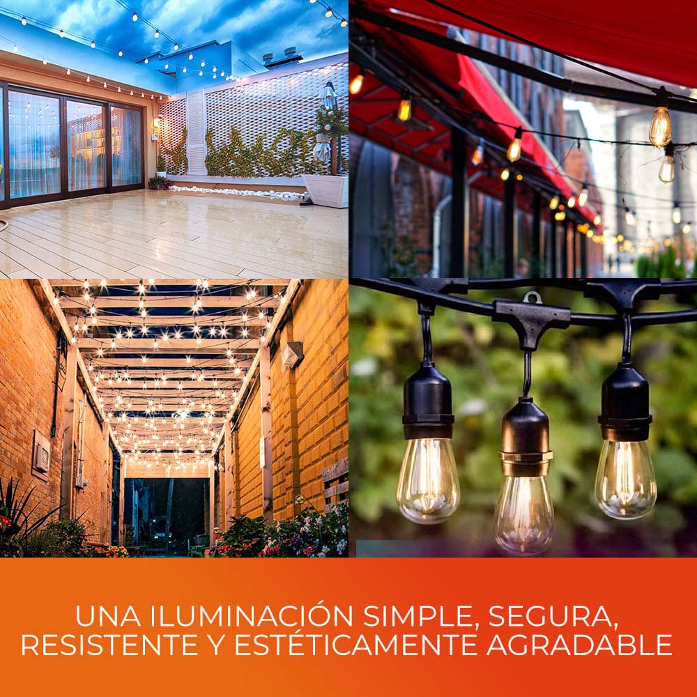 GUIRNALDA LED24W100-240V 50LM 2700K NGO