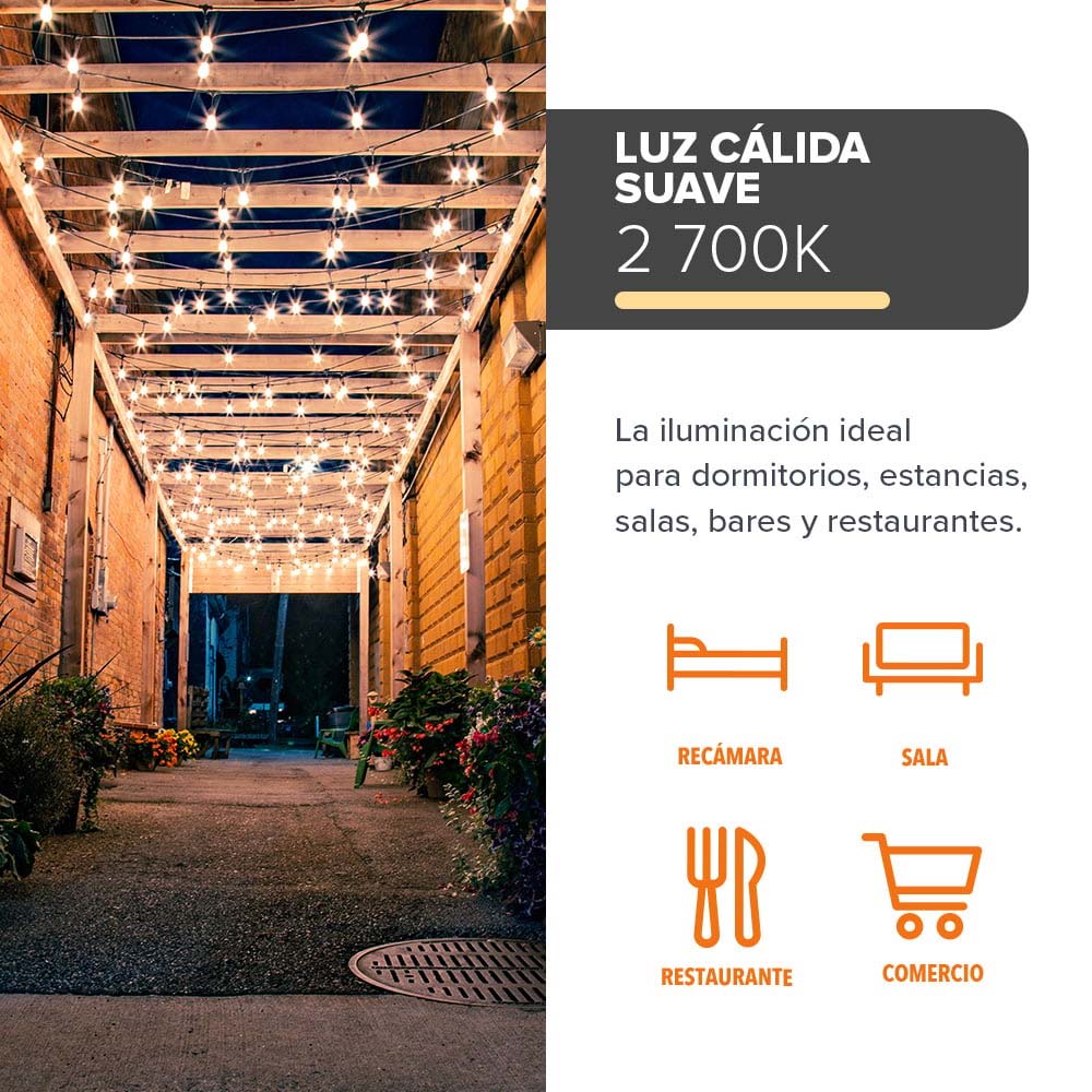 GUIRNALDA LED24W100-240V 50LM 2700K NGO