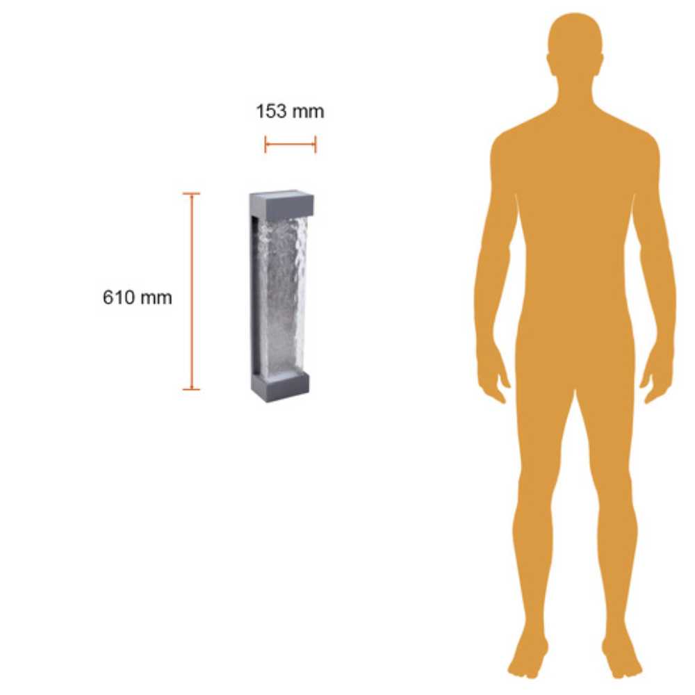 LÁMPARA DE EXTERIOR LED CRUX II TECNOLITE 24W PARED ARBOTANTE LUZ SUAVE CÁLIDA IP44 LED INTEGRADO