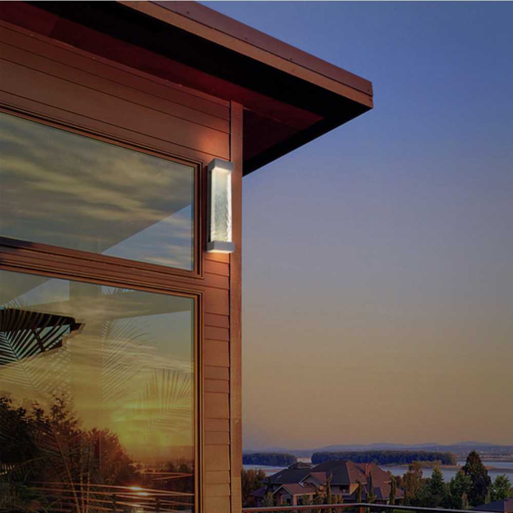 LÁMPARA DE EXTERIOR LED CRUX II TECNOLITE 24W PARED ARBOTANTE LUZ SUAVE CÁLIDA IP44 LED INTEGRADO