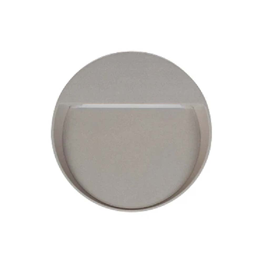 LUZ DE CORTESIA LED SOBREP. MURO 24W/127V. 3000K ALUM. GRIS HUNOR III ***TECNOLITE HAE***