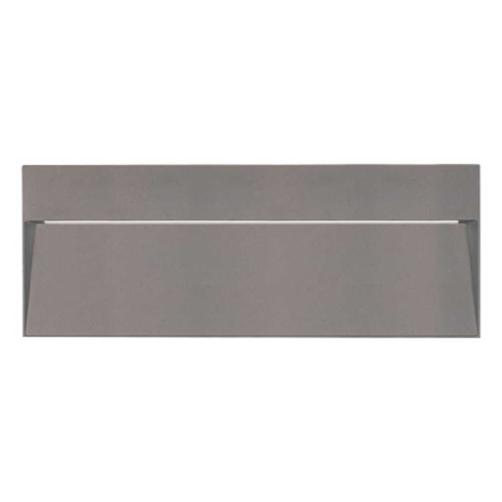 LUZ DE CORTESIA LED SOBREP. MURO 24W/127V. 3000K ALUM. GRIS KAVE IV