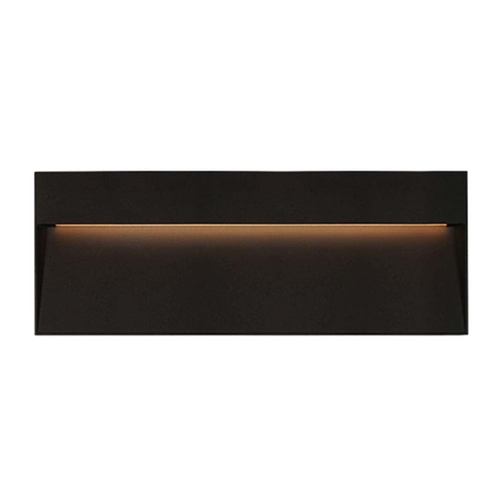 LUZ DE CORTESIA LED SOBREP. MURO 24W/127V. 3000K ALUM. NEGRO KAVE IV