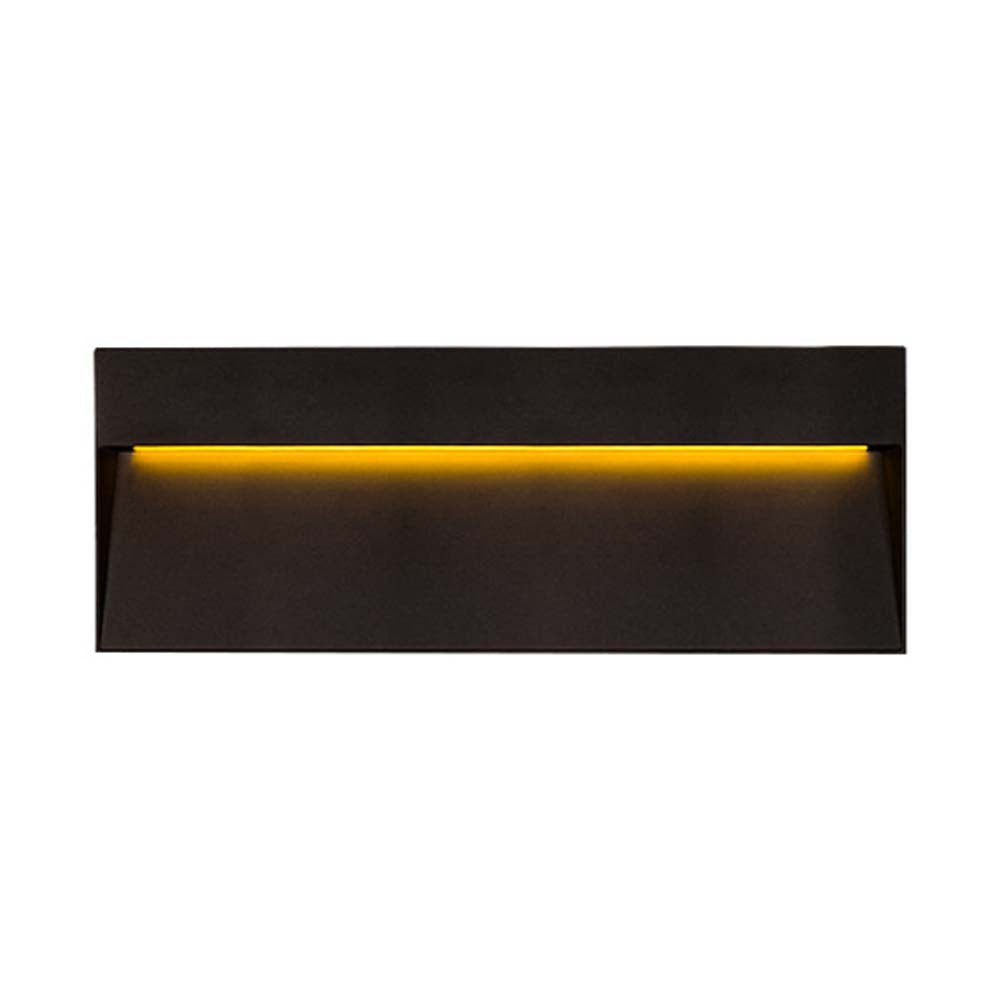 LUZ DE CORTESIA LED SOBREP. MURO 24W/127V. 3000K ALUM. NEGRO KAVE IV
