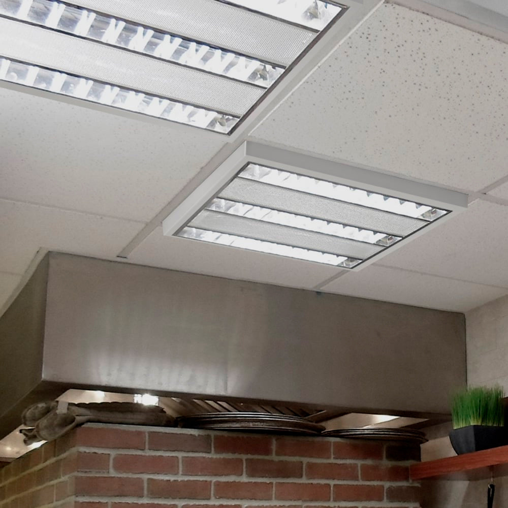 LÁMPARA EMPOTRABLE LED TECNOLITE MONTOYA II 24W LUZ BLANCA NEUTRA TRES BASES G5