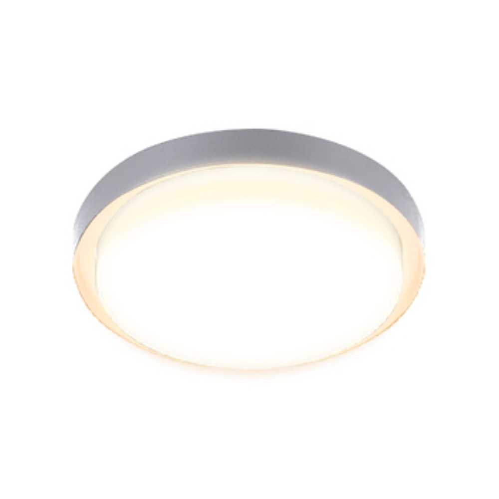 PLAFON LED SOBREP. TECHO 24W/127V. 3000K ALUM. GRIS NENQUE II