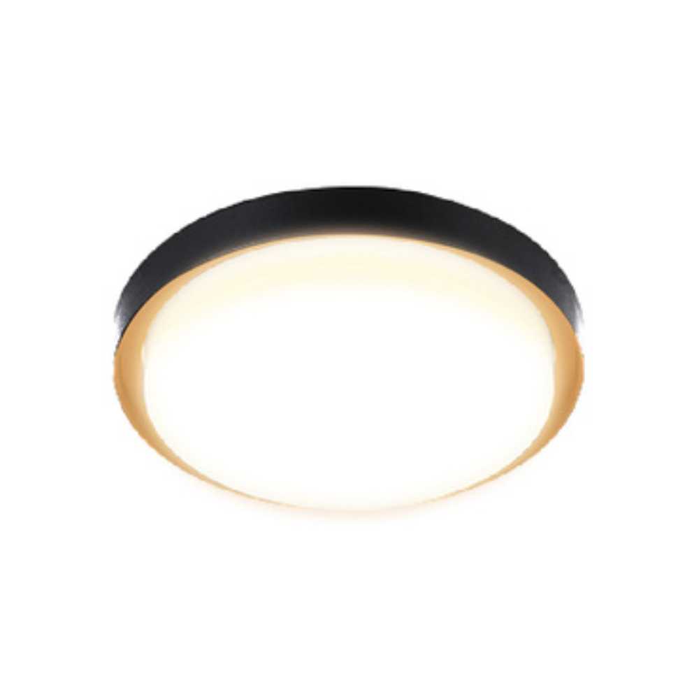 PLAFON LED SOBREP. TECHO 24W/127V. 3000K ALUM. NEGRO NENQUE II