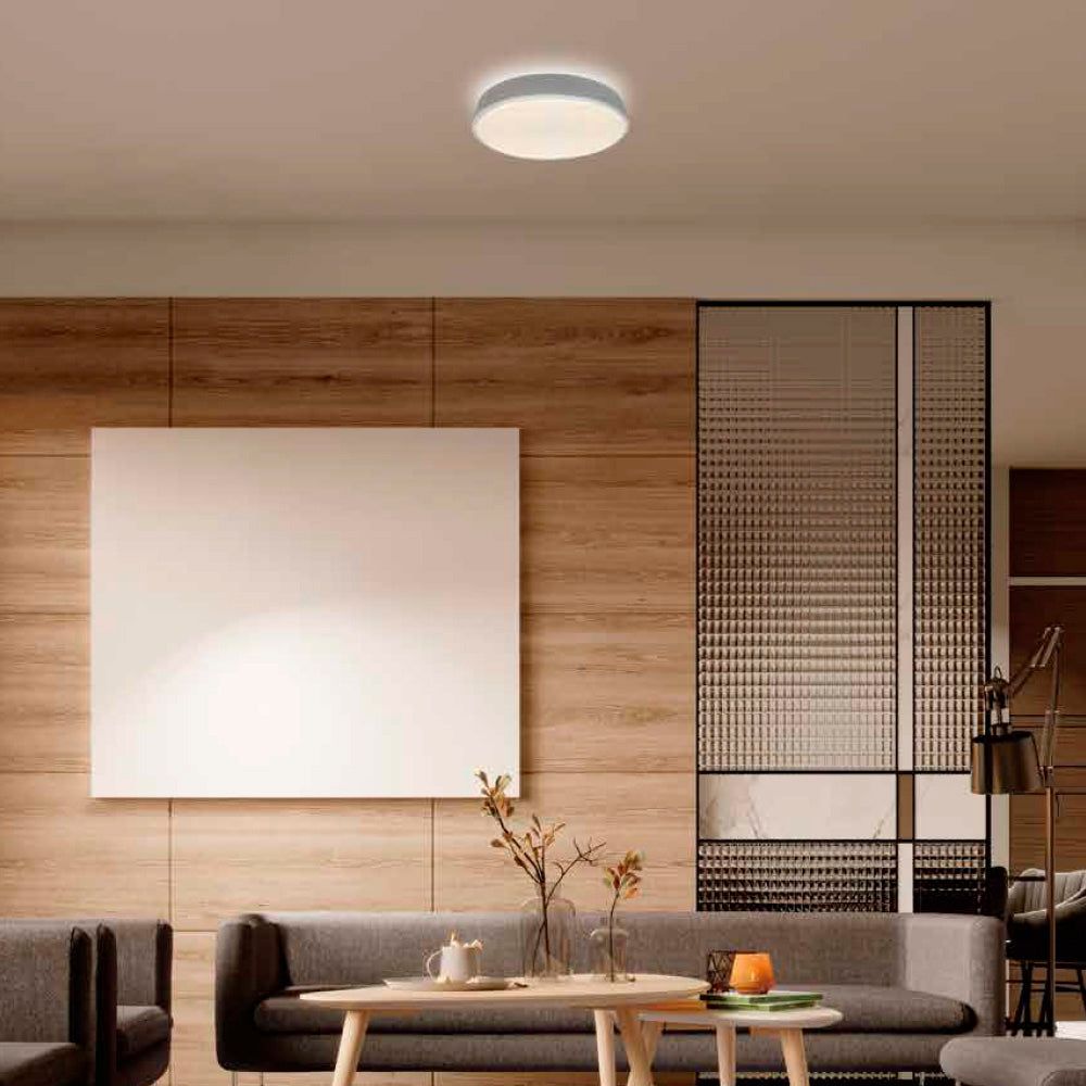 LAMPARA PLAFON LED TECHO 24W LUZ BLANCA AJUSTABLE GRAN FORMATO NO ATENUABLE BCO