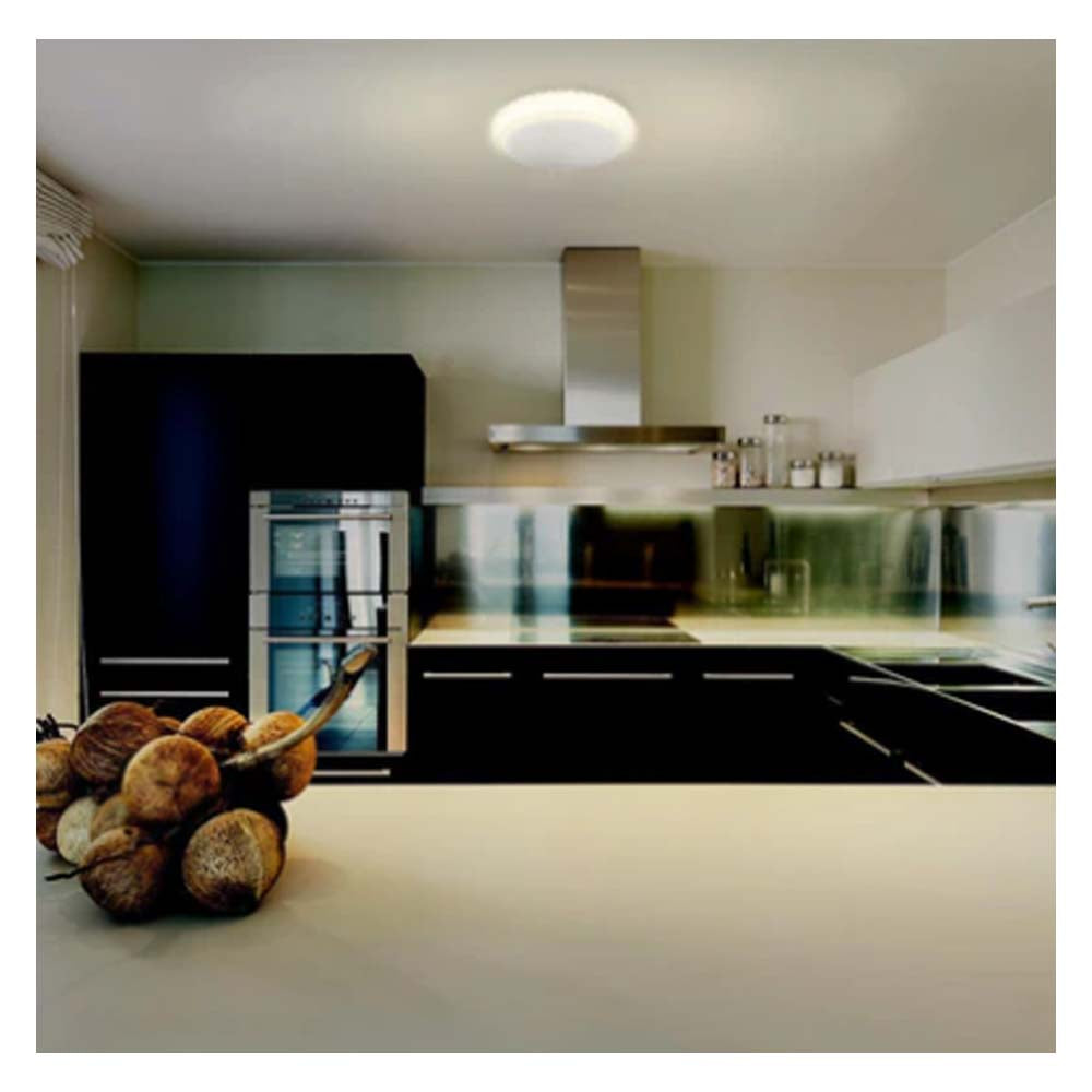 LUMINARIO SOBREPONER TECHO INT. LED 24W/100-240V. B.C. 3000K PLAST. BCO. SADACHBIA ***TECNOLITE HAE***