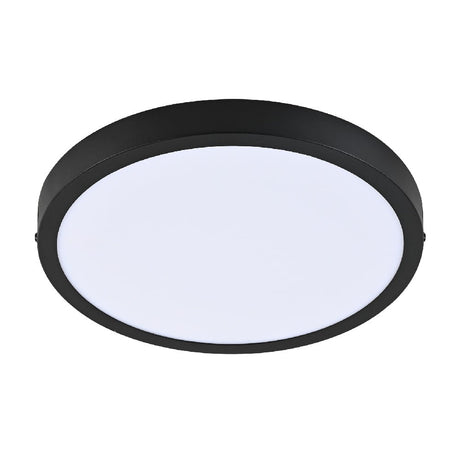 KIT DE 3 LUMINARIOS REDONDOS LED PARA SOBREPONER 24W 3000K 100-240V COLOR NEGRO TECNOLITE